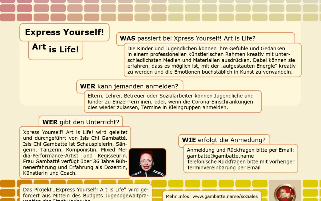 Flyer-Express-Yourself-Art-is-Life-Rückeite