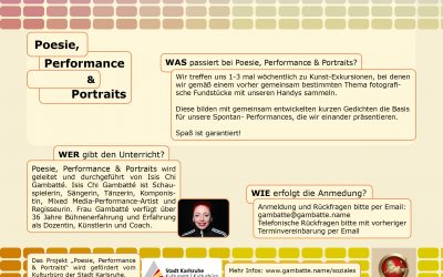 Poesie, Performance und Portraits – Kunst, Fotografie und Standup für Best-Ager