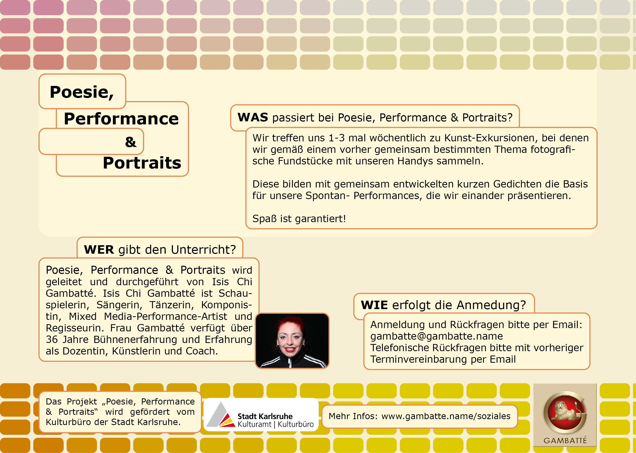 Flyer Poesie Performance Portraits Seite 2 Flyer Poesie Performance Portraits Seite 2